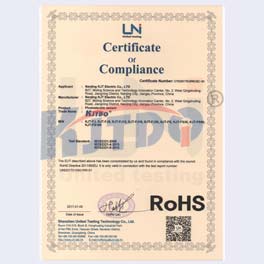光電開(kāi)關(guān) RoHS證書