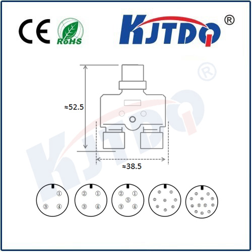 M12連接器 A型-澆鑄電纜系列 T型